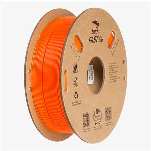 4355ender20fast20orange.jpg Creality Ender Fast PLA Turuncu Filament - Görsel 1
