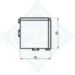 40x40 3 Yönlü Kare Köşe (Küp Köşe) Bağlantı - Görsel 3