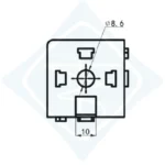 40x40 3 Yönlü Kare Köşe (Küp Köşe) Bağlantı - Görsel 4